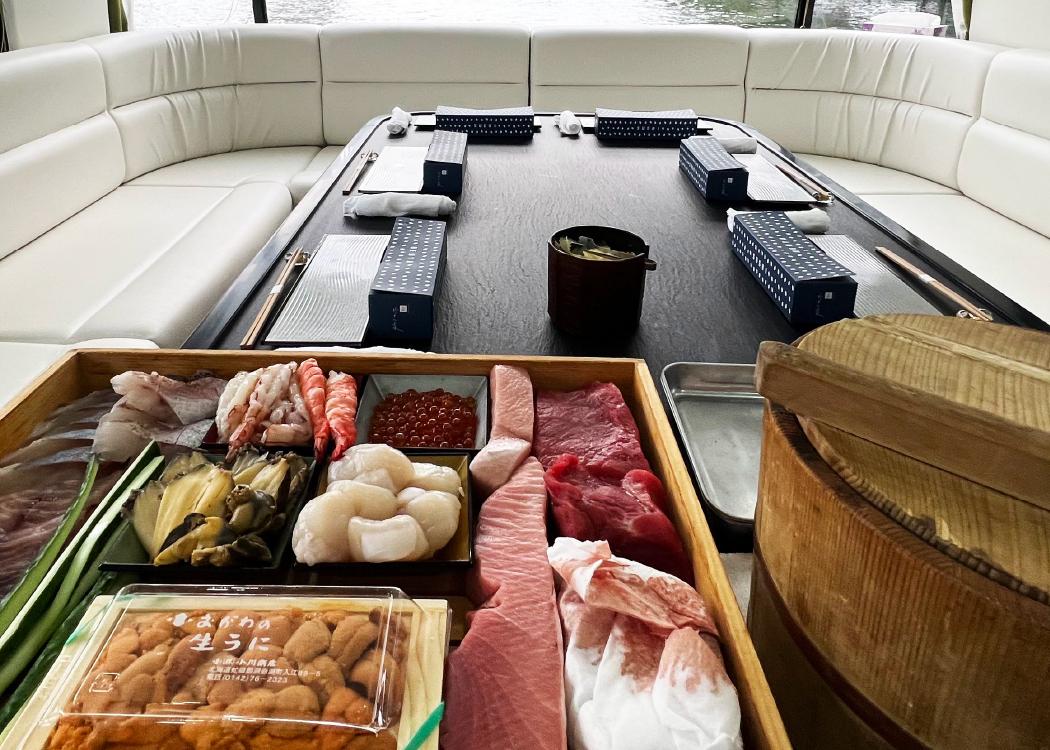 大阪 
寿司职人同席料理·完全包船水上巡游-1