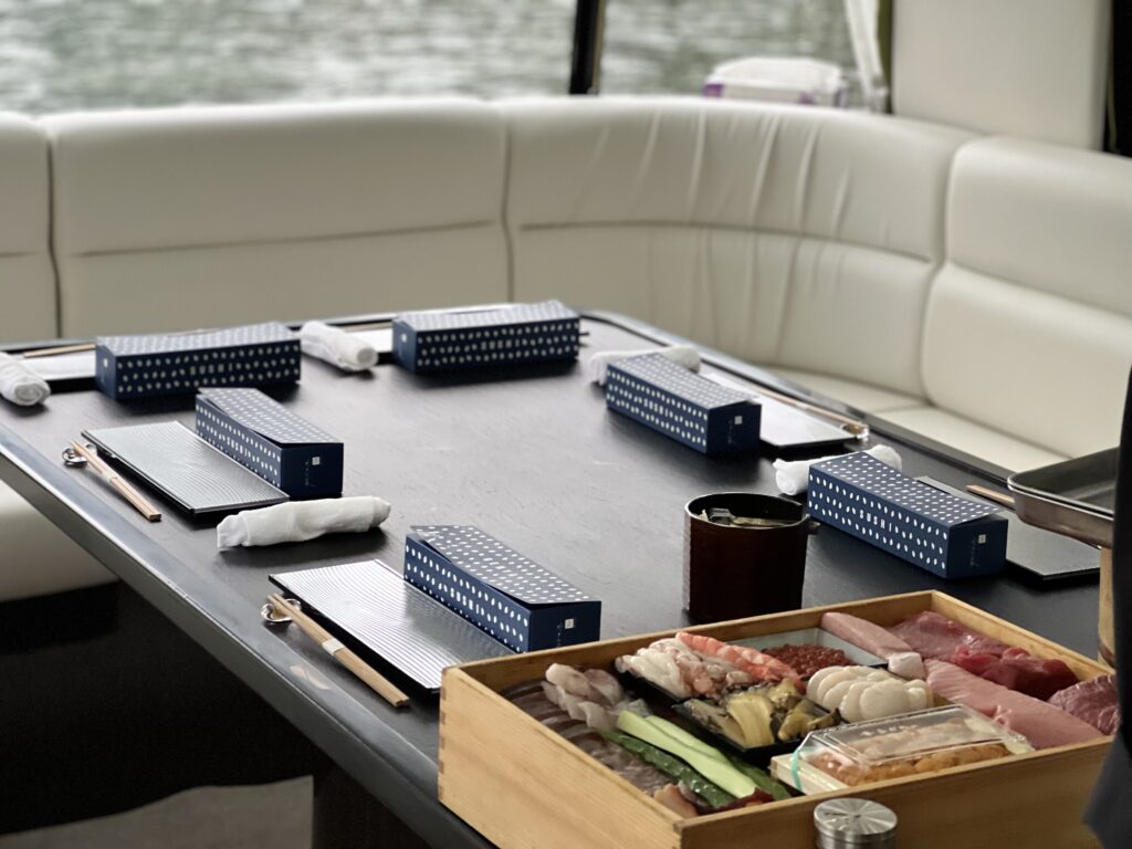 大阪 
寿司职人同席料理·完全包船水上巡游-2